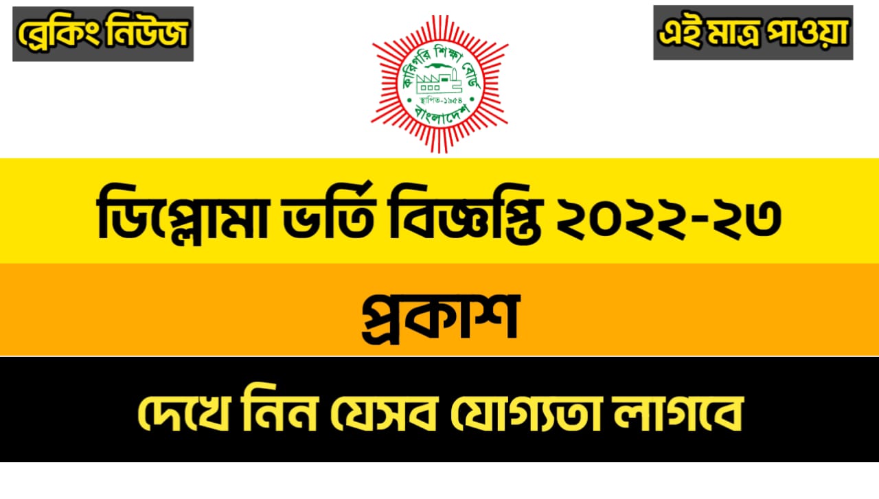 Diploma admission circular 2022