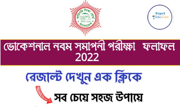 Vocational class 9 result 2022